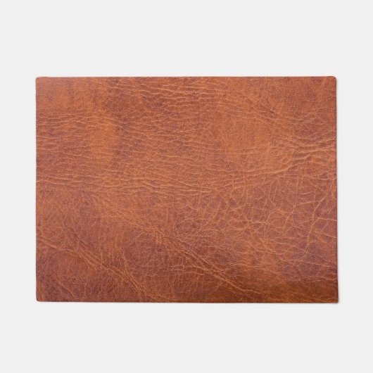 Bruin leder deurmat (Voorkant)