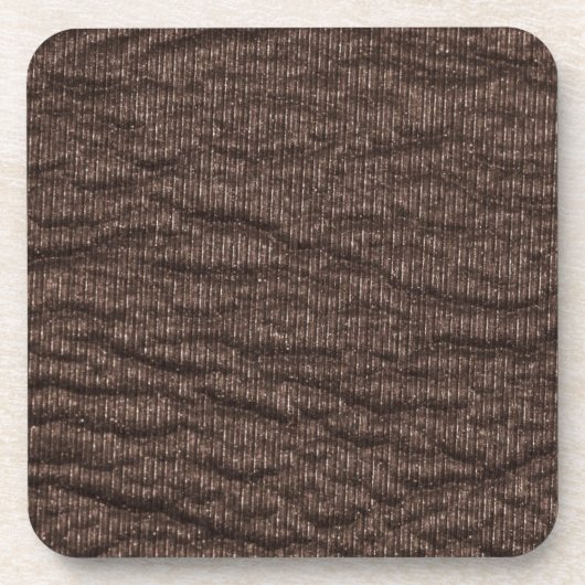  bruin leder drankjes onderzetter (Voorkant)