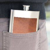 Bruin leder flacon (Voorbeeld)