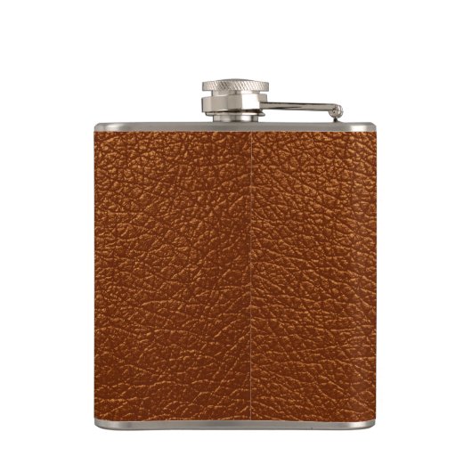 Bruin leder heupfles (Achterkant)