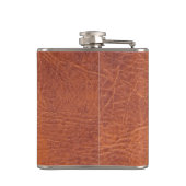 Bruin leder heupfles (Achterkant)