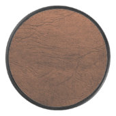 Bruin leder hockey puck (Voorkant)
