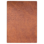 Bruin leder klembord (Achterkant)