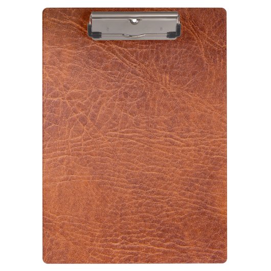 Bruin leder klembord (Voorkant)