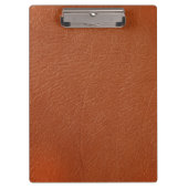Bruin leder klembord (Voorkant)