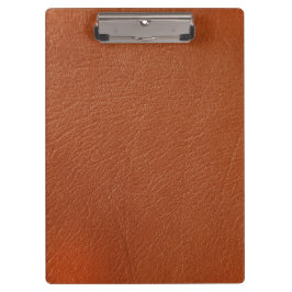 Bruin leder klembord