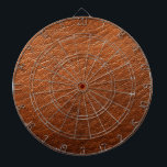 Bruin-leder-kunstklep Dartbord<br><div class="desc">Nu kun je genieten van een bruin kunstbord met lederen textuur dat de bank niet heeft gebroken of de koe niet heeft gedood. Dit dart board met bruine lederen textuur voegt een robuuste verfijning toe aan elke man grot,  jachtlaag,  spelkamer of garage.</div>