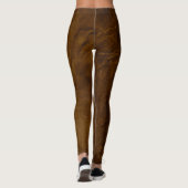 bruin leder leggings (Achterkant)