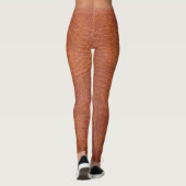 Bruin leder leggings (Achterkant)