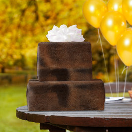 Bruin leder, look-like coat cadeaupapier