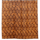 Bruin leder met achtergrondleder, bruin, backgr douchegordijn (Voorkant)