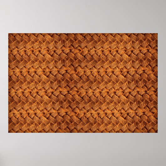 Bruin leder met achtergrondleder, bruin, backgr poster (Voorkant)
