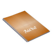 Bruin leder met textuur notitieboek (Rechterzijde)