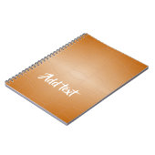 Bruin leder met textuur notitieboek (Linkerzijde)