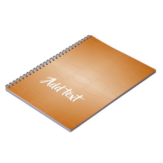 Bruin leder met textuur notitieboek (Linkerzijde)