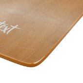 Bruin leder met textuur snijplank (Hoek)
