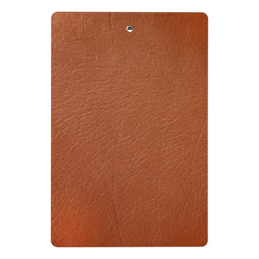 Bruin leder mini klembord (Achterkant)