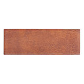 Bruin leder naambadge (Voorkant)