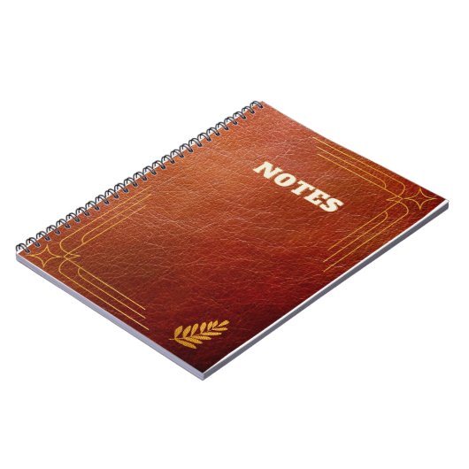 bruin leder notitieboek (Linkerzijde)