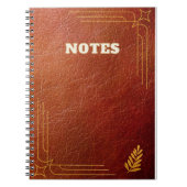 bruin leder notitieboek (Voorkant)