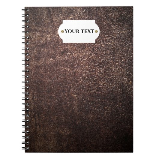  bruin leder notitieboek (Voorkant)