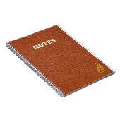 bruin leder notitieboek (Rechterzijde)