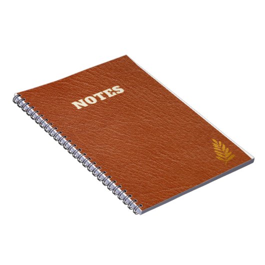 bruin leder notitieboek (Rechterzijde)