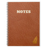 bruin leder notitieboek (Voorkant)