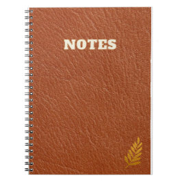 bruin leder notitieboek