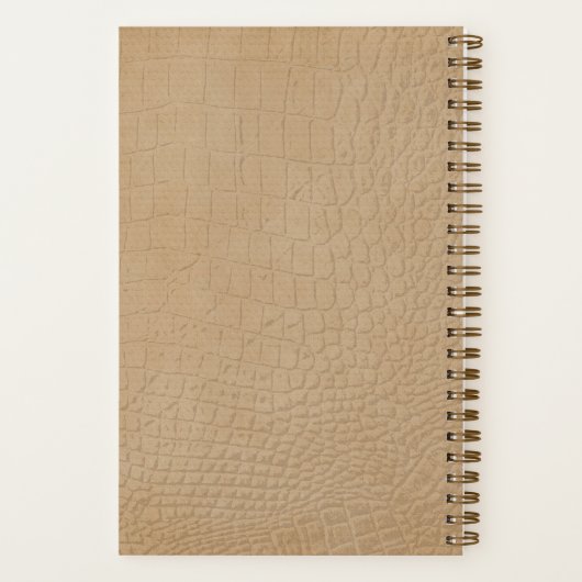 Bruin leder notitieboek (Achterkant)