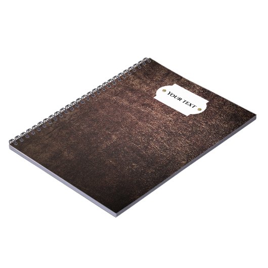 bruin leder notitieboek (Linkerzijde)