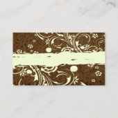 Bruin leder plaatskaartje (Achterkant)