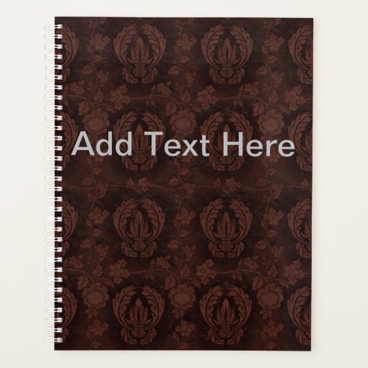 Bruin leder planner (Voorkant)