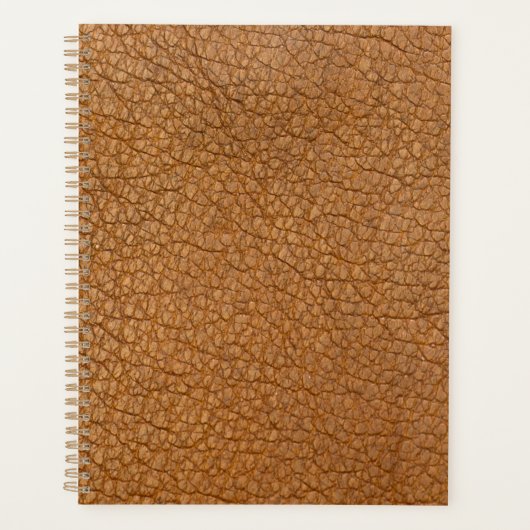 Bruin leder planner (Voorkant)