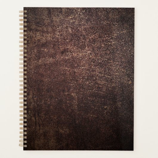  bruin leder planner (Voorkant)