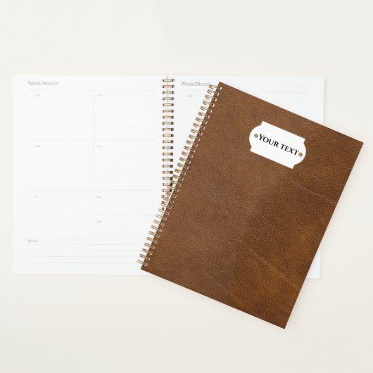 Bruin leder planner (Display)