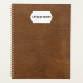 Bruin leder planner (Voorkant)