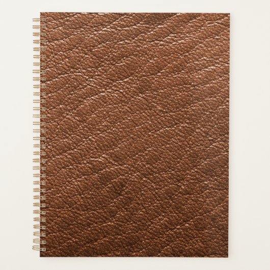 bruin leder planner (Voorkant)