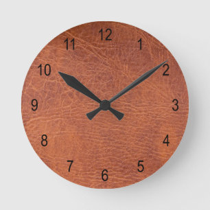 Bruin leder ronde klok