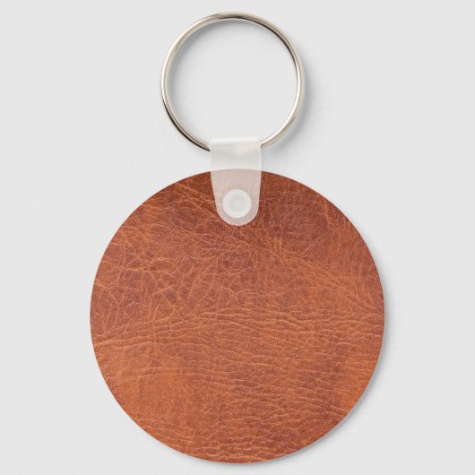 Bruin leder sleutelhanger (Voorkant)