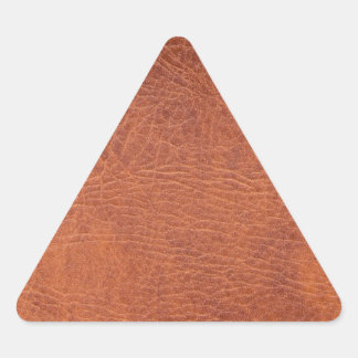 Bruin leder sticker