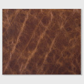 Bruin leder textureleder, textuur, abstract, acce cadeaupapier (Vlak)