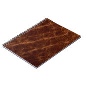 Bruin leder textureleder, textuur, abstract, acce notitieboek (Linkerzijde)