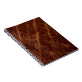 Bruin leder textureleder, textuur, abstract, acce notitieboek (Rechterzijde)