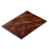 Bruin leder textureleder, textuur, abstract, acce notitieboek (Linkerzijde)