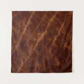 Bruin leder textureleder, textuur, abstract, acce wandkleed (Voorkant)