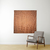 Bruin leder textuur achtergrondse huid, abstract wandkleed (In Situ (horizontaal))