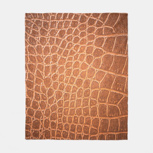 Bruin leder textuur voor achtergrond fleece deken (Voorkant)