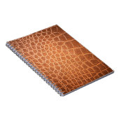 Bruin leder textuur voor achtergrond notitieboek (Rechterzijde)