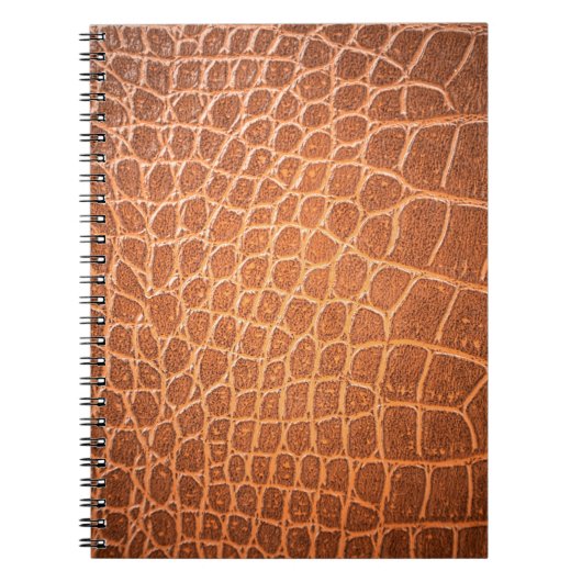 Bruin leder textuur voor achtergrond notitieboek (Voorkant)